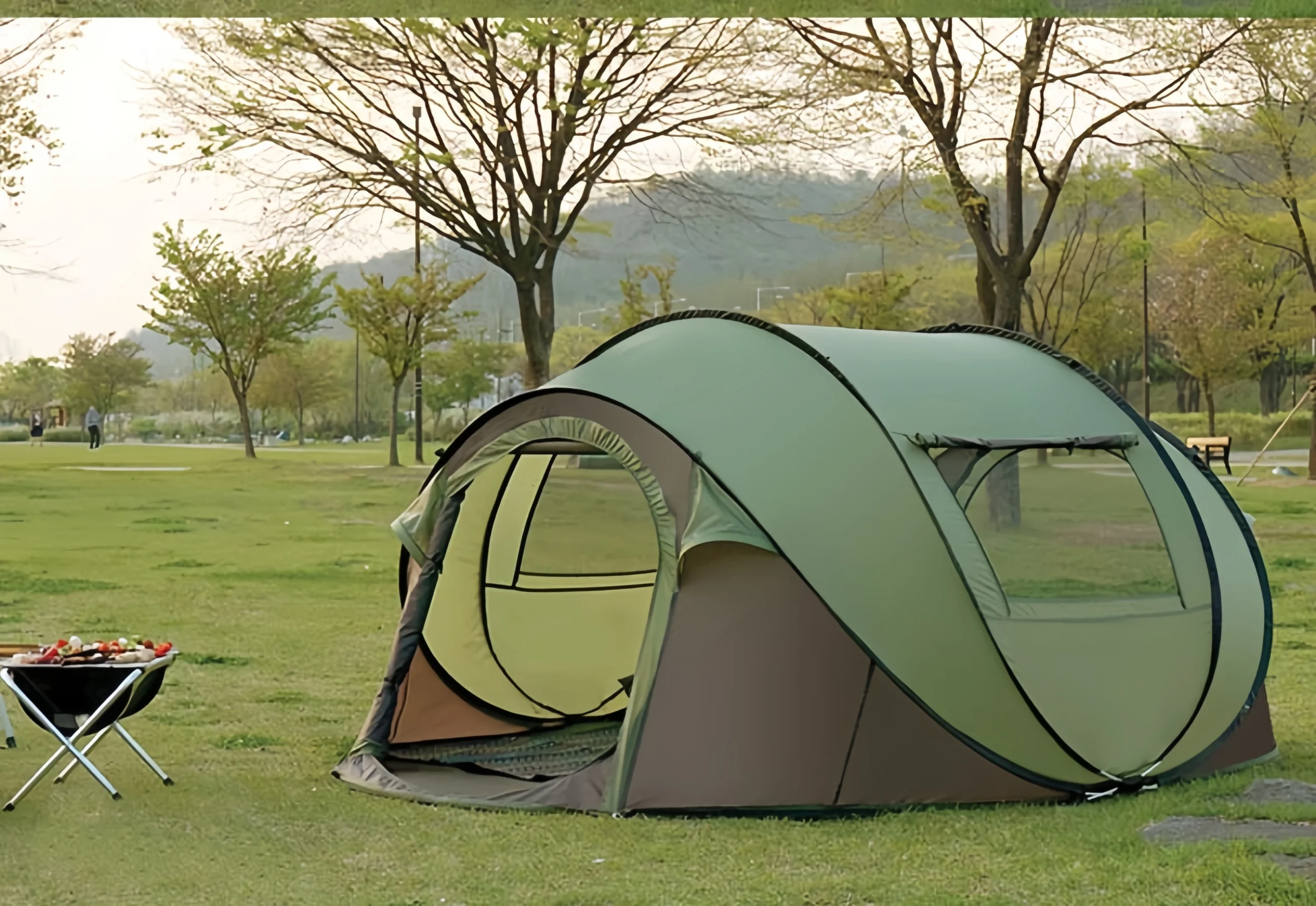 Pop-up tent for outdoor use, thickened and warm, quick-opening camping tent - Image 2