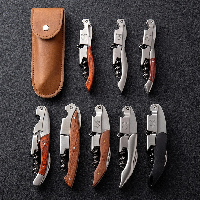 Wine bottle opener, household, stainless steel, multi-functional. - Image 2