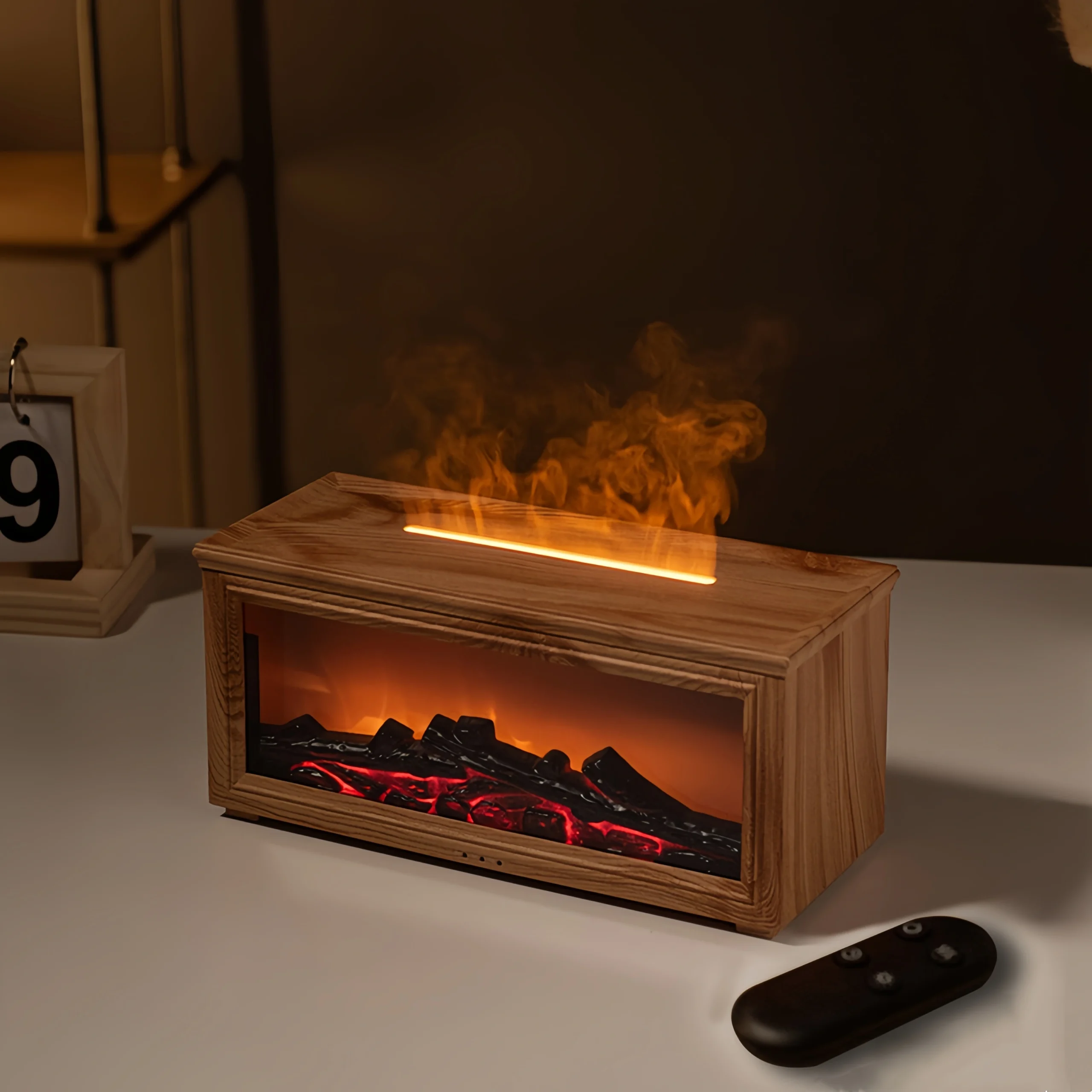 3D simulated flame mini humidifier for fireplace - Image 7