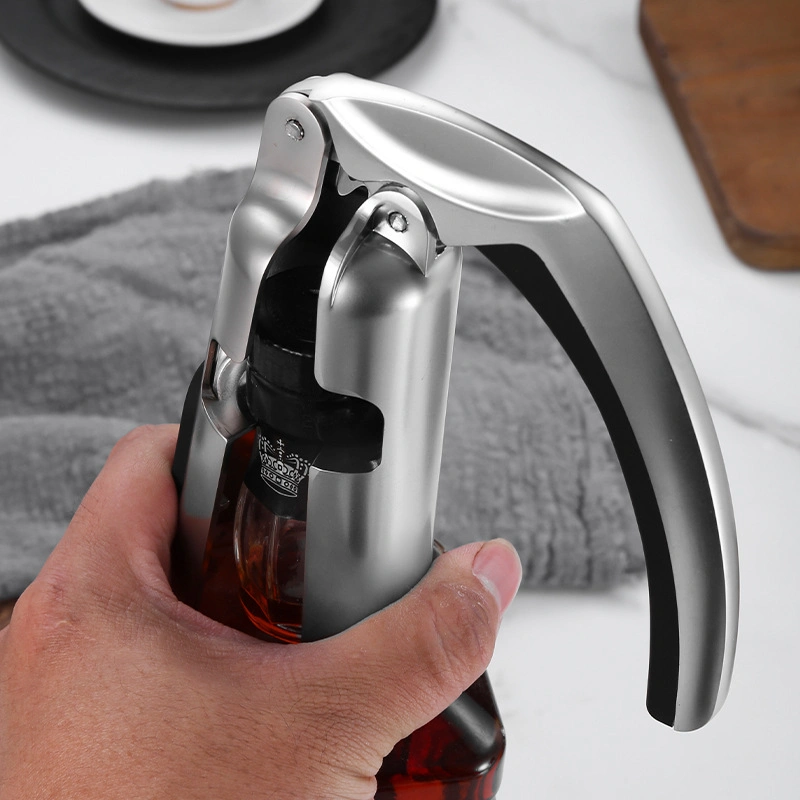 Zinc alloy wine and champagne bottle opener - Image 2