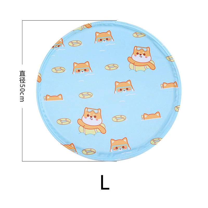 Summer Dog Cooling Mat (Round, Cartoon Design) - Image 10