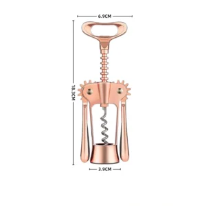 Extra-thick corkscrew specifically designed for wine bottles.