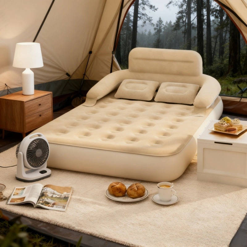 Portable air mattress for outdoor camping tents - Image 2