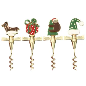 Christmas-themed zinc alloy bottle opener