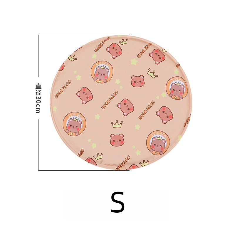 Summer Dog Cooling Mat (Round, Cartoon Design) - Image 3