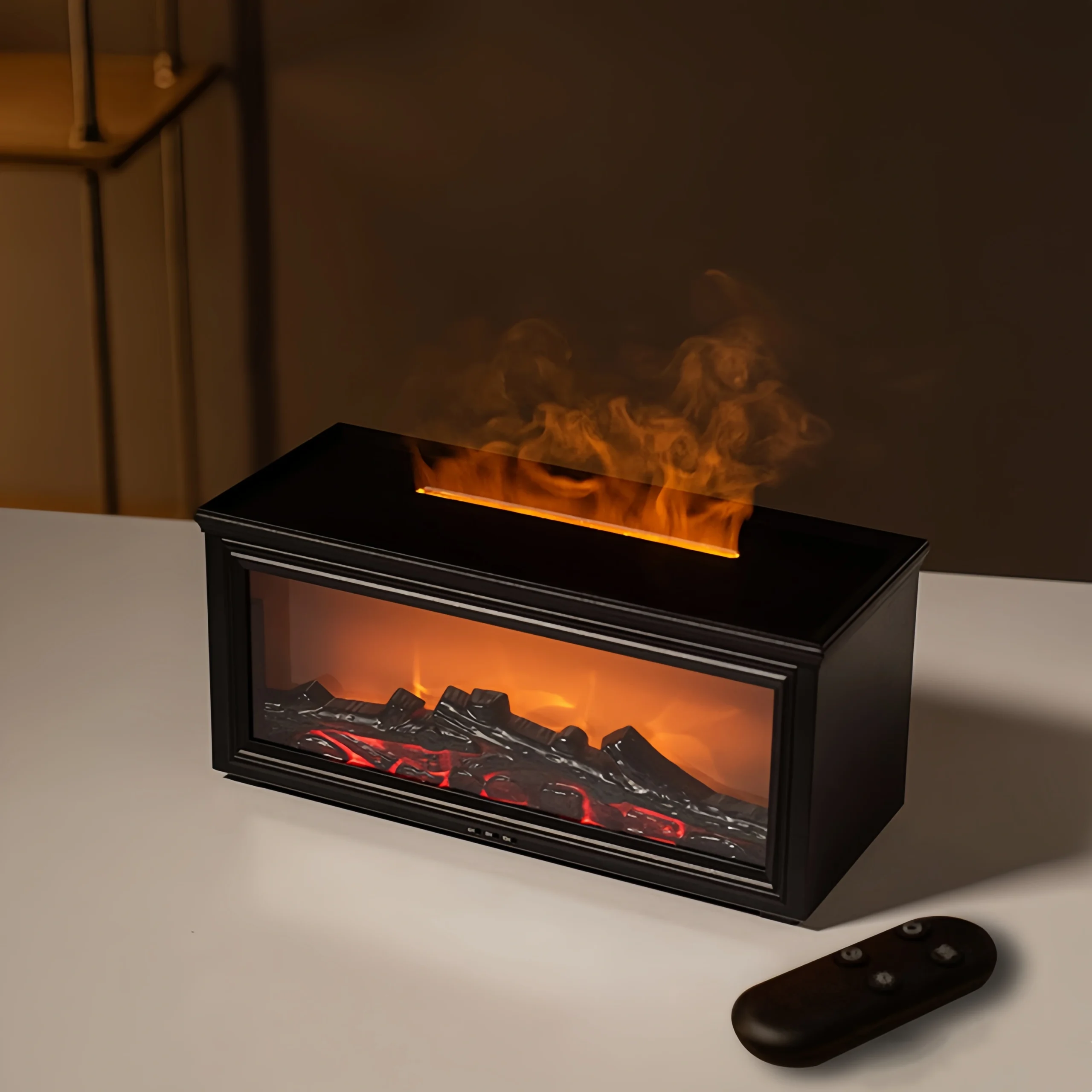 3D simulated flame mini humidifier for fireplace - Image 4