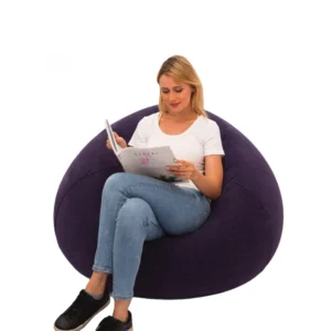 Inflatable beanbag chair, foldable single outdoor leisure sofa