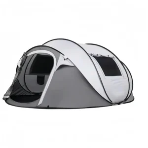 Camping pop-up boat-shaped tent quick-opening 5-8 person rainproof tent