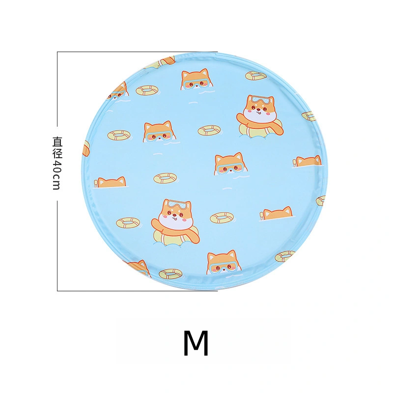 Summer Dog Cooling Mat (Round, Cartoon Design) - Image 7