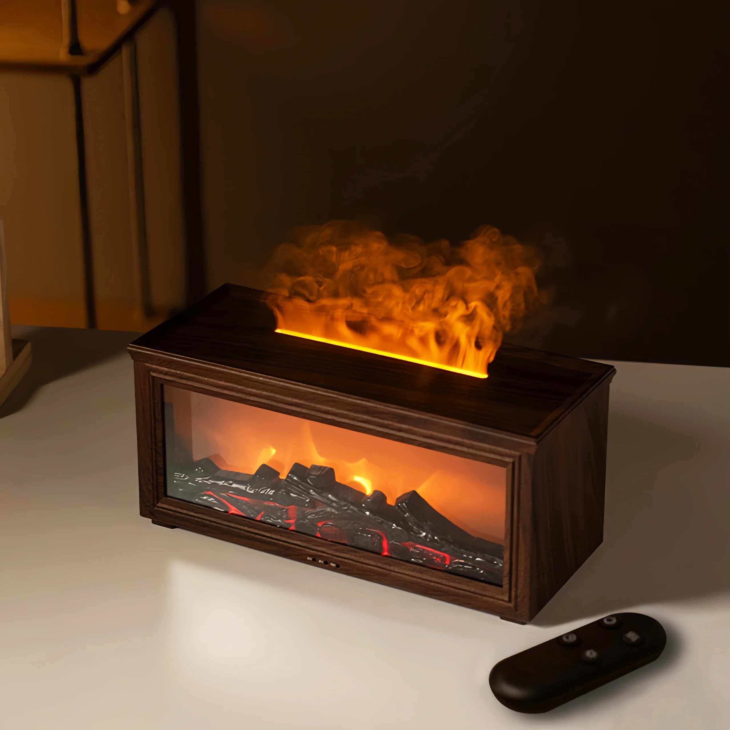 3D simulated flame mini humidifier for fireplace - Image 6