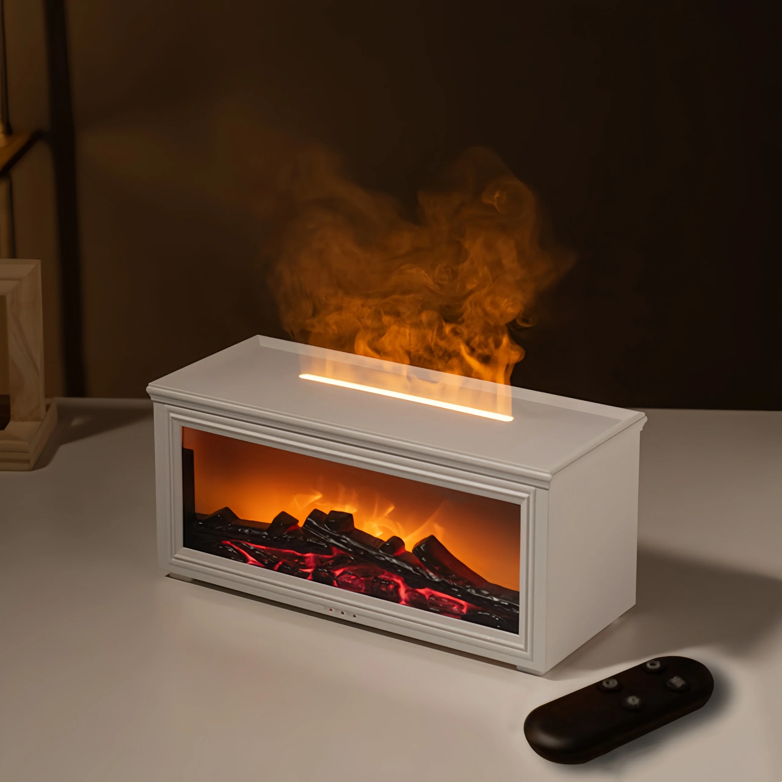 3D simulated flame mini humidifier for fireplace - Image 5