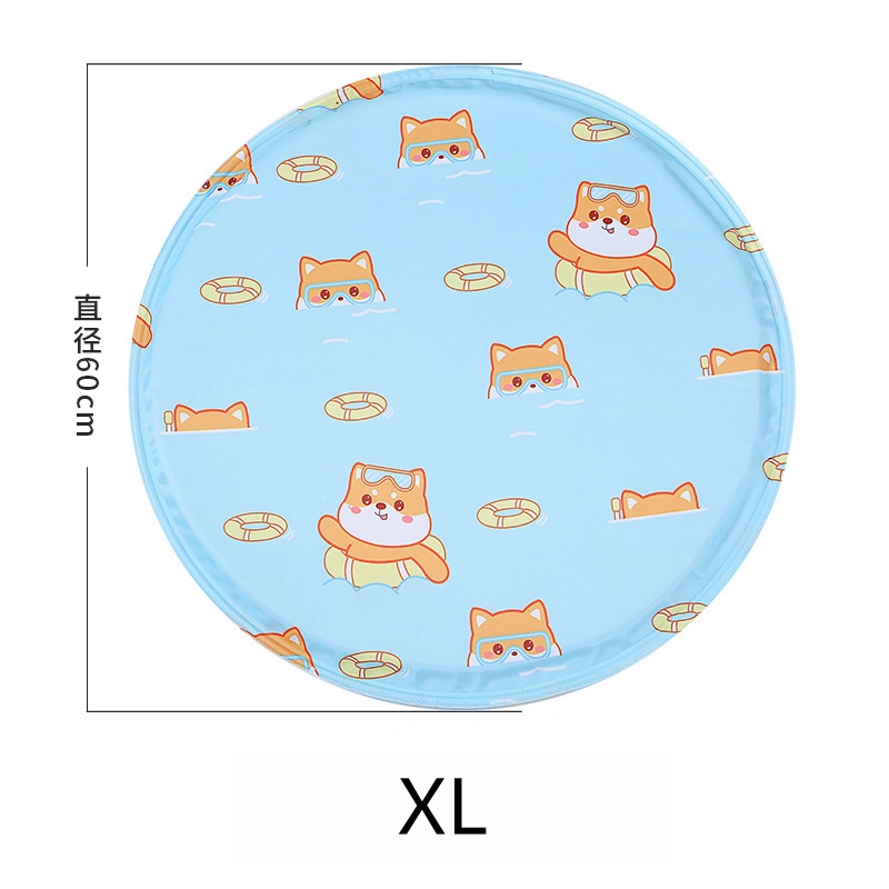 Summer Dog Cooling Mat (Round, Cartoon Design) - Image 13