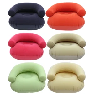 Outdoor PVC inflatable sofa with armrests