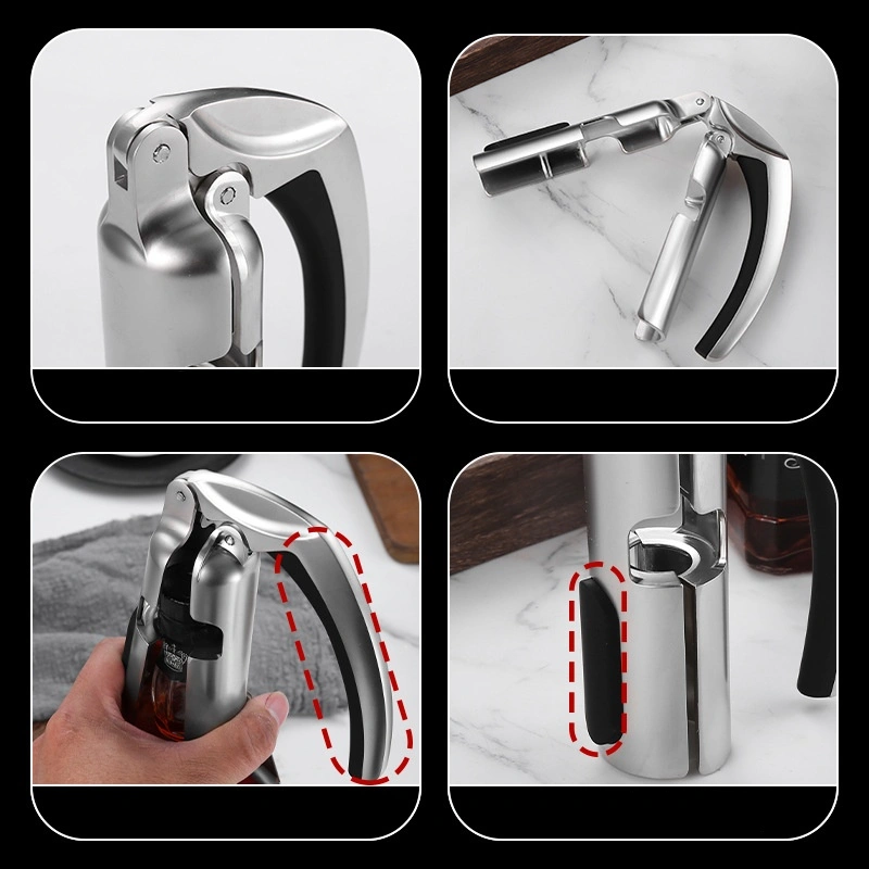 Zinc alloy wine and champagne bottle opener - Image 3