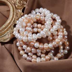 Natural Freshwater Genuine Pearl Stretch Bracelet