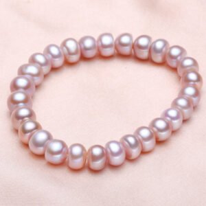 Purple Baroque Pearl Minimal Pearl Bracelet