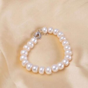 Purple Baroque Pearl Bracelet with 5 cm Extender